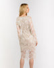 Plunging V-neck Fringed Sequins Sheath