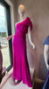 Gathered Waist One Shoulder Bow Gown _ Custom Colors Available