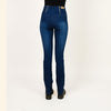 Laced Up Leg Print Insert Skinny - Ceniajeans